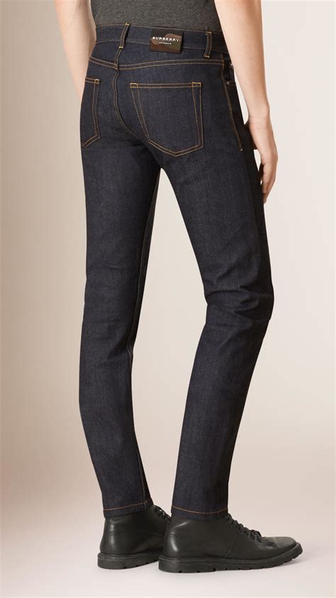 jeans pocket money burberry|Slim Fit Jeans in Denim blue .